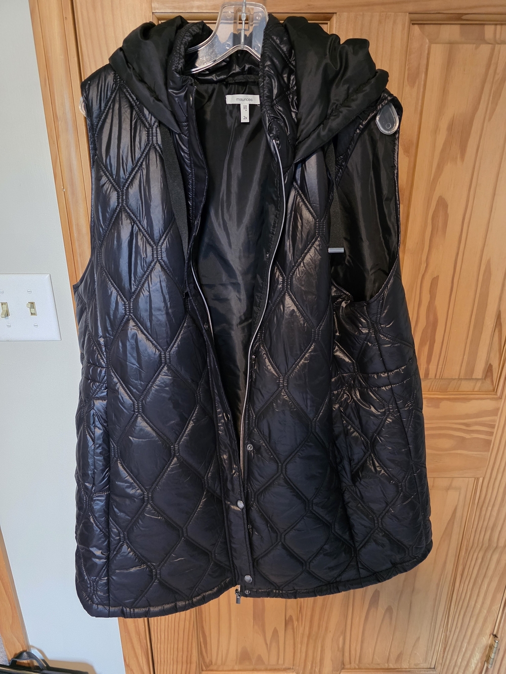Maurices Plus Size Hooded Puffer Vest